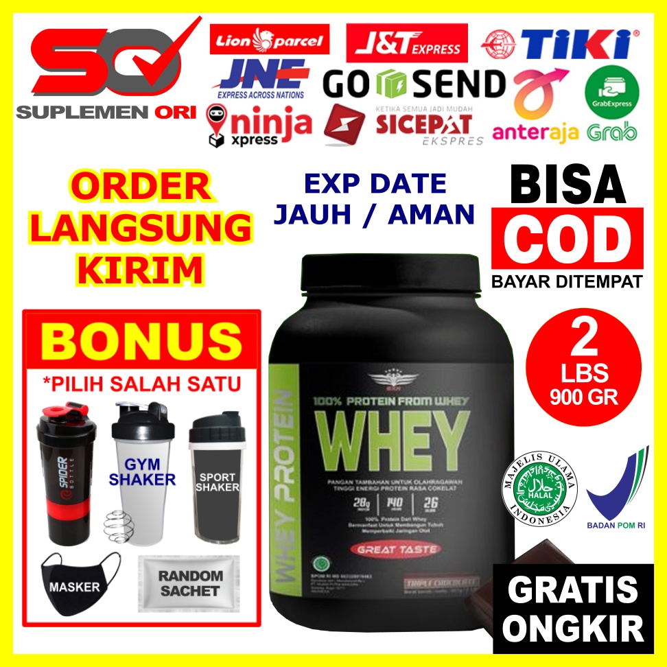 BXN Whey Protein 2 Lbs ASLI ORIGINAL HALAL BPOM BXN Whey Protein 2Lbs Susu Whey Protein BXN Whey 2 L