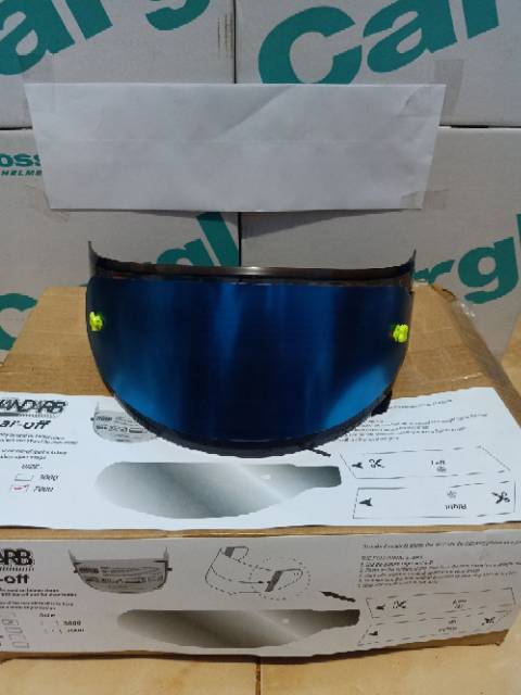 paket Kaca helm Flat visor + Tear off + tear off post NHK RX9 GM RacePro