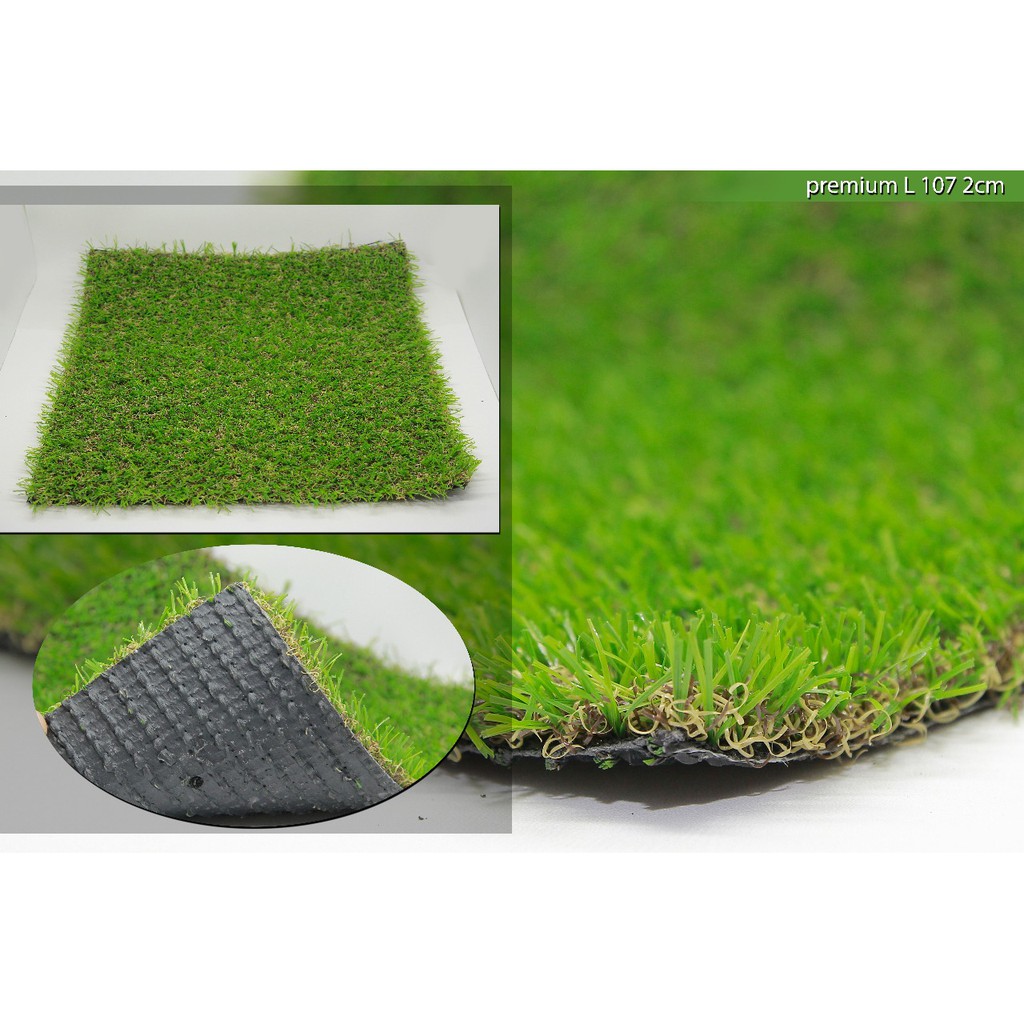 Rumput sintetis natural tebal 2cm