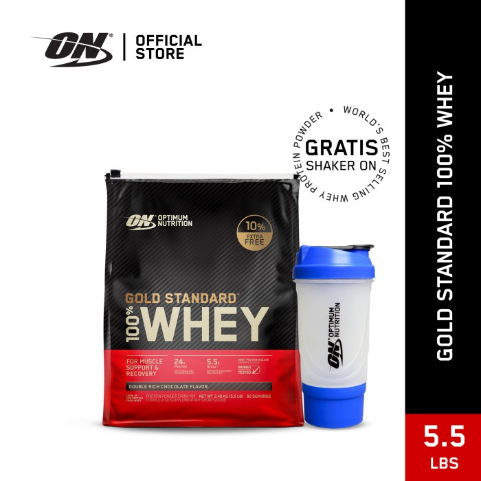 

Optimum Nutrition 100% Gold Standard Whey 5.5Lbs Double Rich Chocolate Suplemen Suplemen Pembentuk Otot Perut Susu Fitness Penggemuk Bakar Lemak Obat Pembentuk Otot Pria Protein Penambah Berat Badan O8H7T1H4L3 Supelmen Gym Vitamin Fitness Platinum Amino F