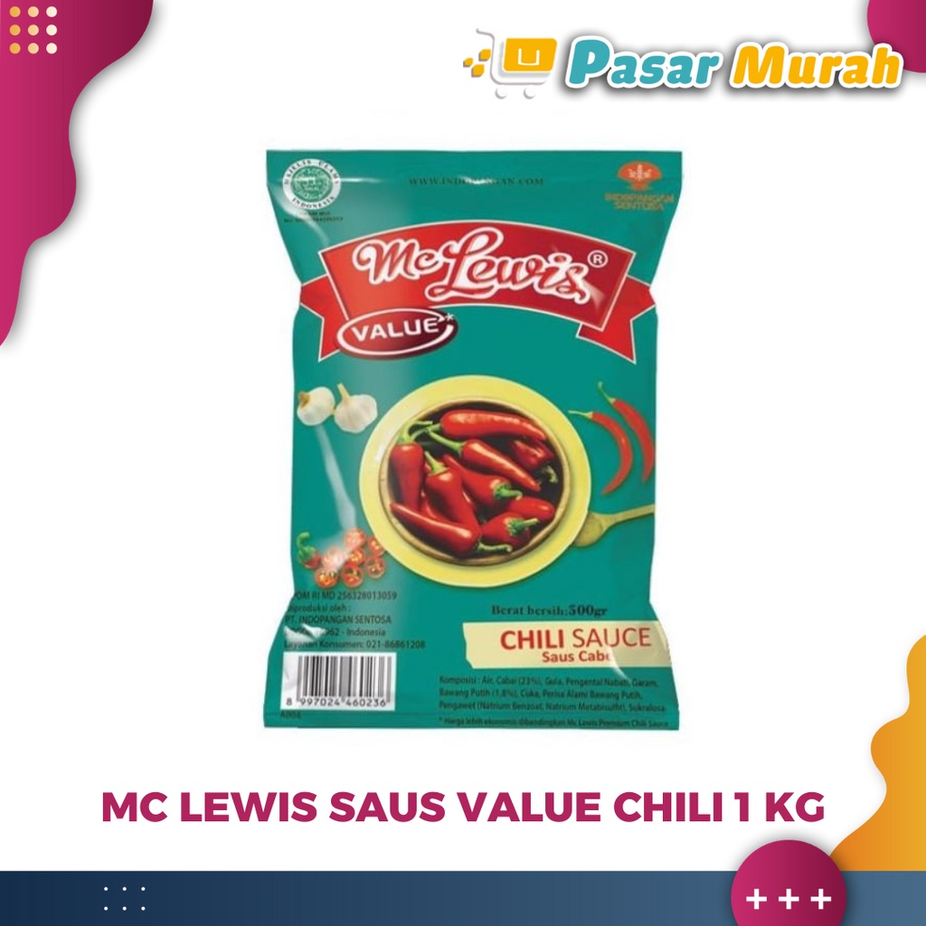 

Mc Lewis Saus Value Chili 1 Kg | PASAR MURAH MEDAN