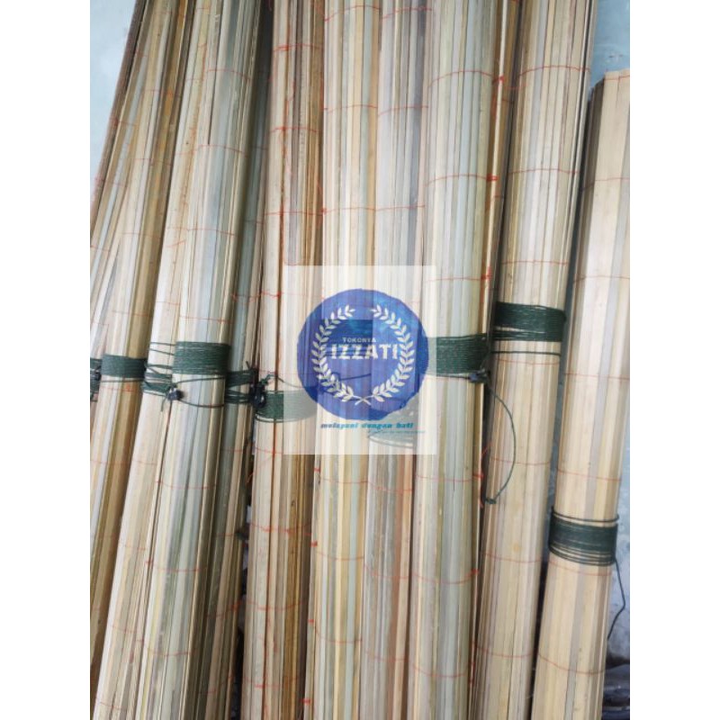  Tirai  bambu  kiray ukuran 2 5x2 m lebar kesamping 2 5m 