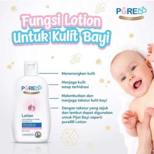 PURE BABY LOTION LOSION BAYI ANAK 80 ML 200 ML