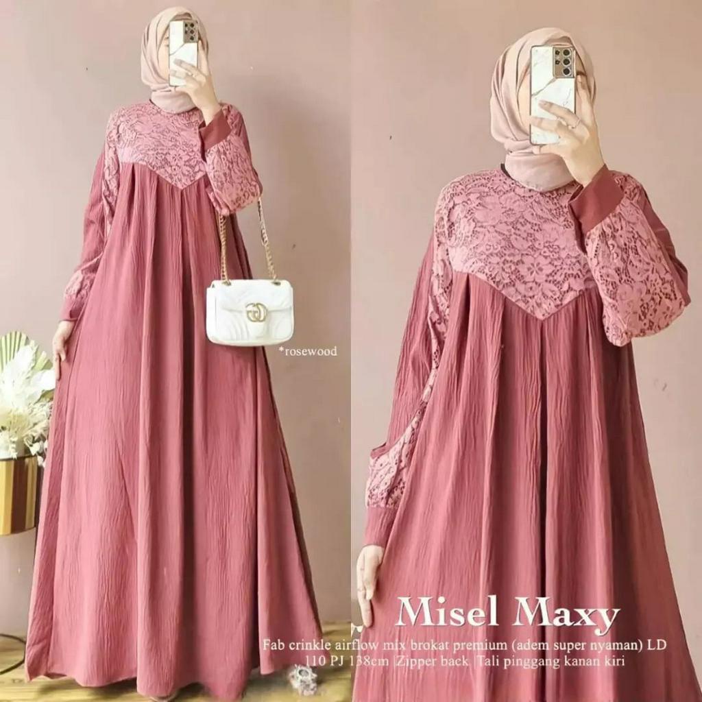 COD DRESS KONDANGAN/ GAMIS BRUKAT/ TERBARU 2023/ MISEL MAXY/ CRINKLE AIRFLOW