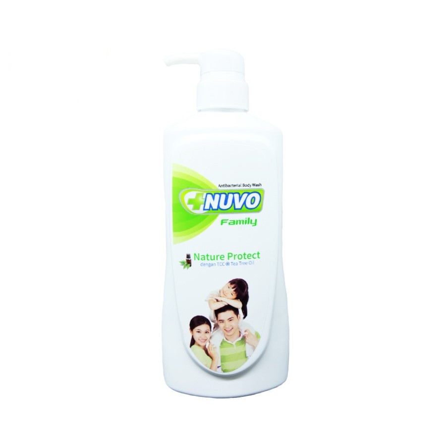 NUVO ANTIBACTERIAL BODY WASH PUMP 600ML SABUN MANDI