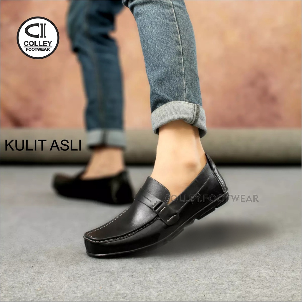 COD - SEPATU KULIT ASLI PANSUS PRIA 100% LEATHER - PANTOFEL - CLY-DSI-042