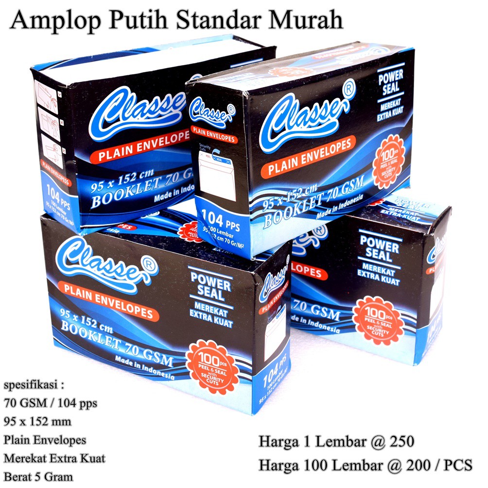 

Amplop Putih Standar