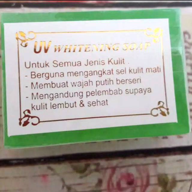 Sabun uv whitening /uv whitening soap
