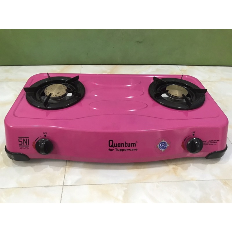 kompor gas quantum pink 2 tungku