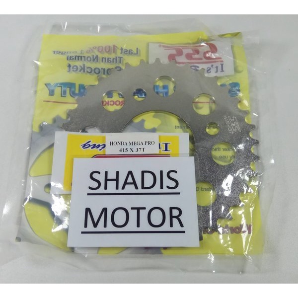 Ger SSS Motor Honda Mega Pro GL CB 150 R CBR 150 R Verza Tiger Belakang Ukuran 415 - 37T Gear Motor
