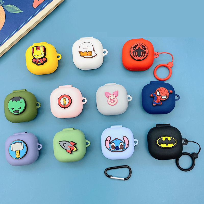 Casing Silikon Motif Kartun Marvel Untuk Samsung Galaxy buds Live / buds 2 / buds 2 pro