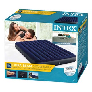 Матрас кемпинговый флок 152x203x25 см 64759 intex