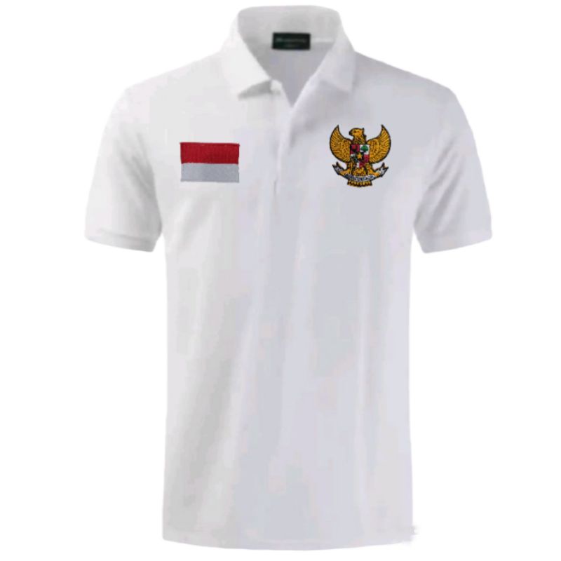 kaos polo putih kaos Garuda kaos merah putih