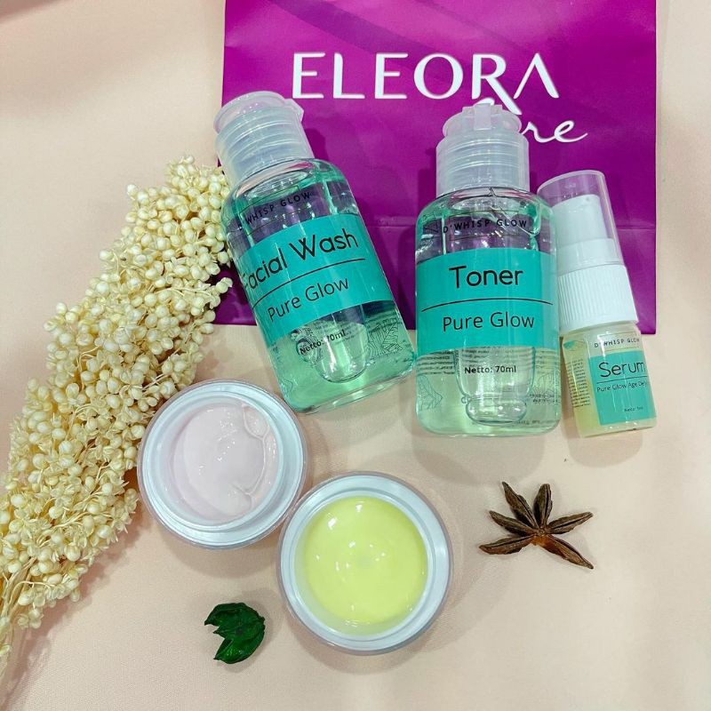 ELEORA D'WHIPS GLOW ANTI AGING/PURE GLOW (UNTUK FLEK & BEKAS JERAWAT)