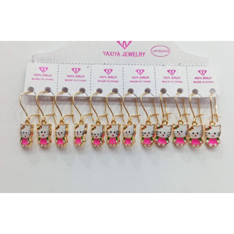 COD anting anak karakter hello Kitty anting accessories, titanium xuping yexia tidak karat