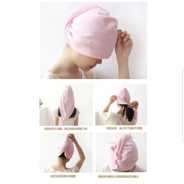 HANDUK MANDI KEPALA KERAMAS CREAMBATH - MAGIC TOWEL MICROFIBER HEAD