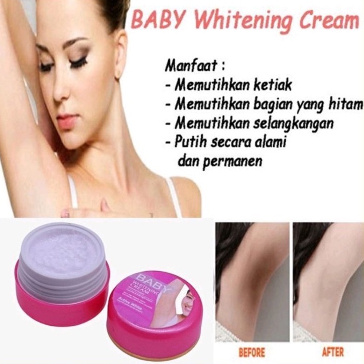 Baby Whitening Cream Original - Krim Pemutih Ketiak, Leher, Selangkangan