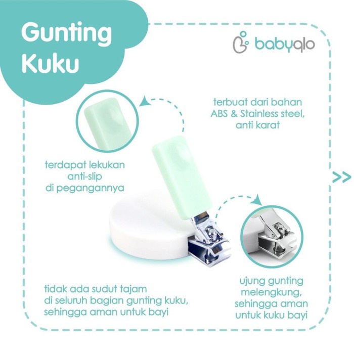 BABYQLO Baby Care Set Nail Clipper Ear Pick Gunting Kuku Bayi