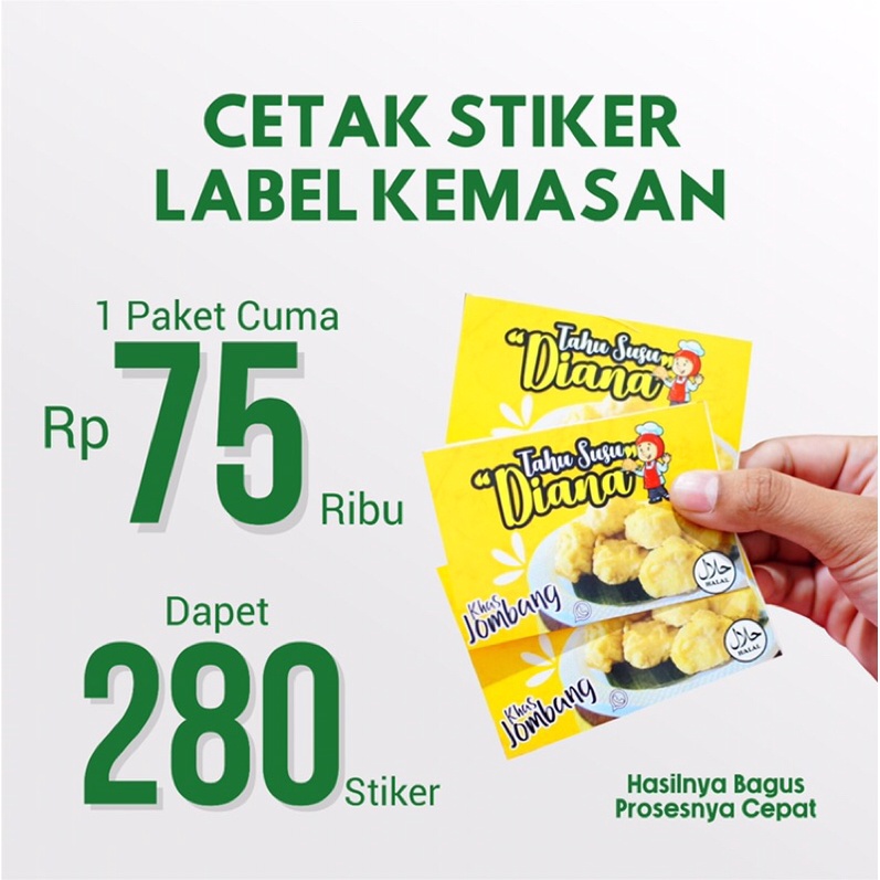

Cetak Stiker Kemasan Murah