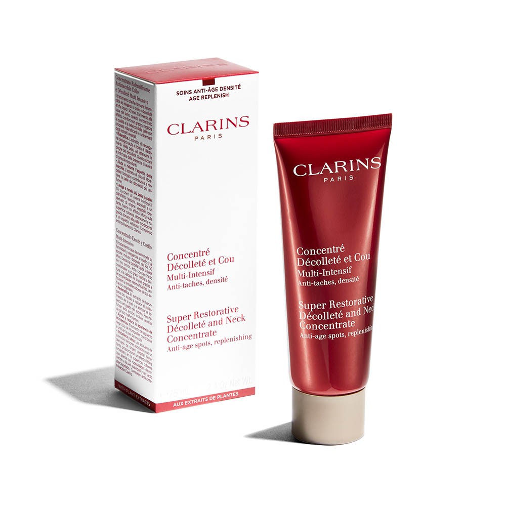 CLARINS Super Restorative Decollete and Neck Concentrate (75ml). Product Counter Rp 1.950.000