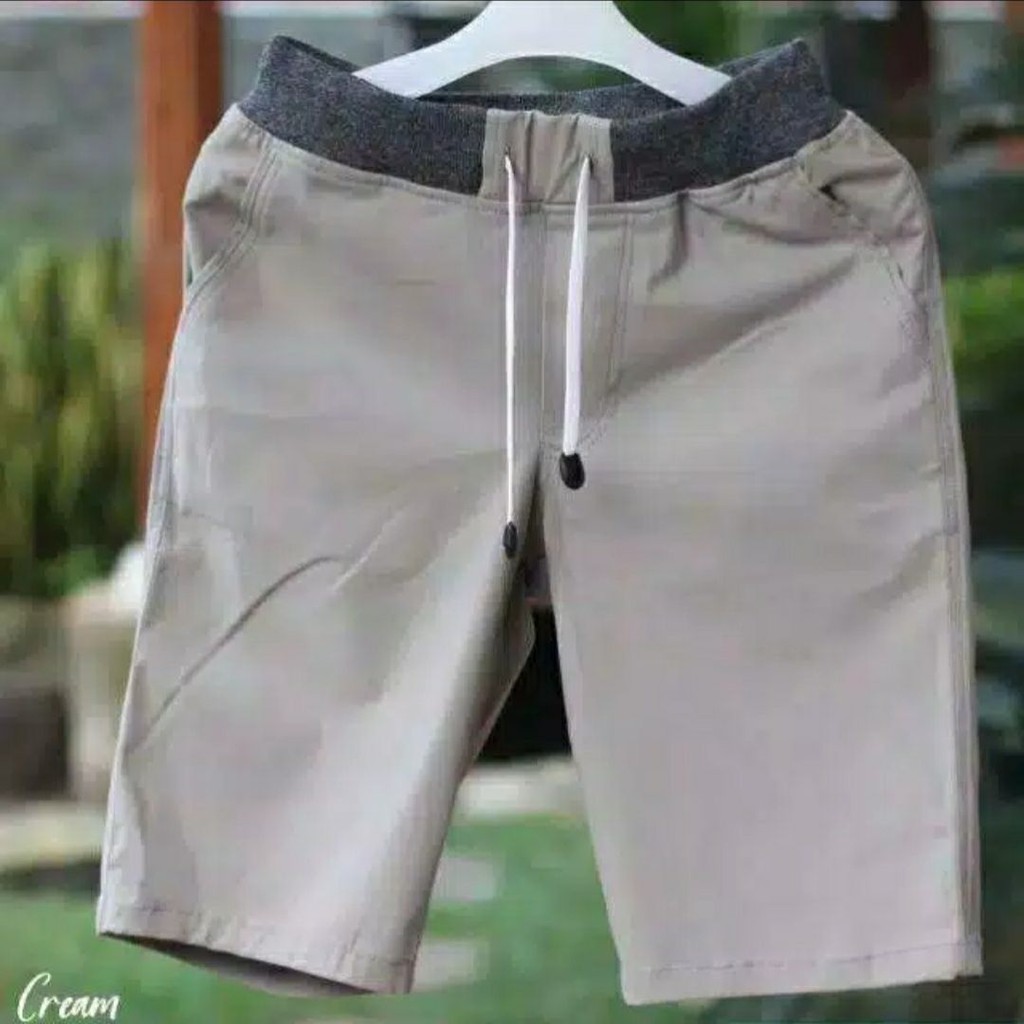 Celana Chino Pendek Pria mick pinggang karet rip katun twill surfing dewasa celana chinos