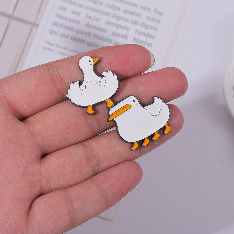 Bros Pin Enamel Bentuk Bebek Untuk Aksesoris Pakaian