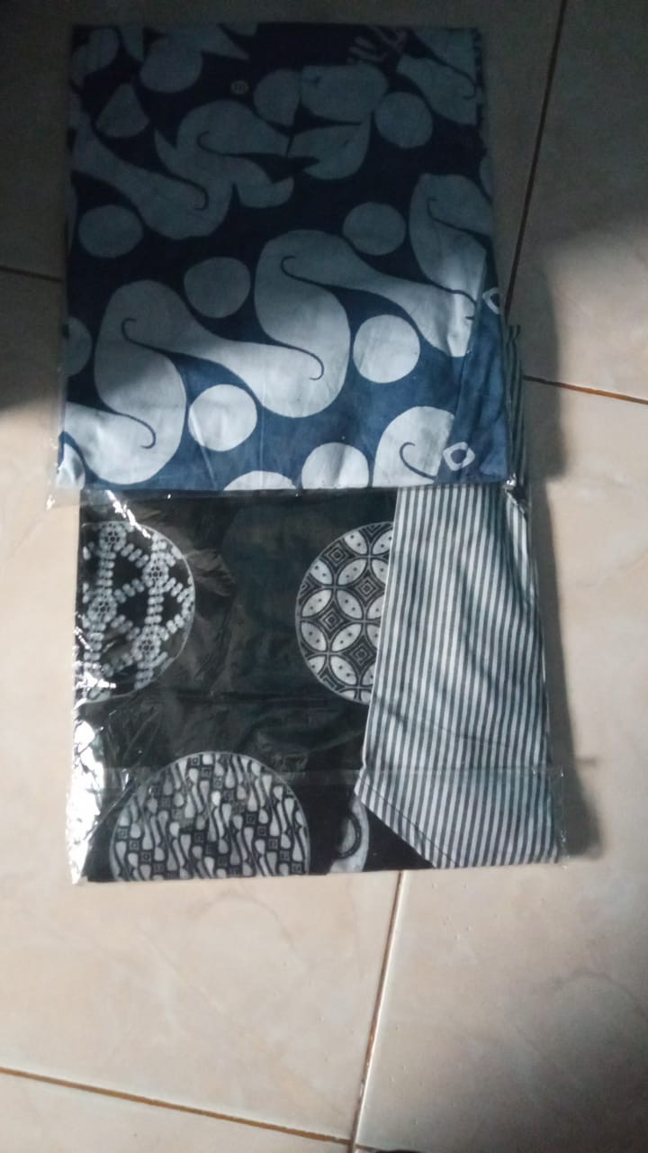 Tey-17 Batik Wanita Asj Sa Hrb026 Kenongo Kemeja Tosca Pendek