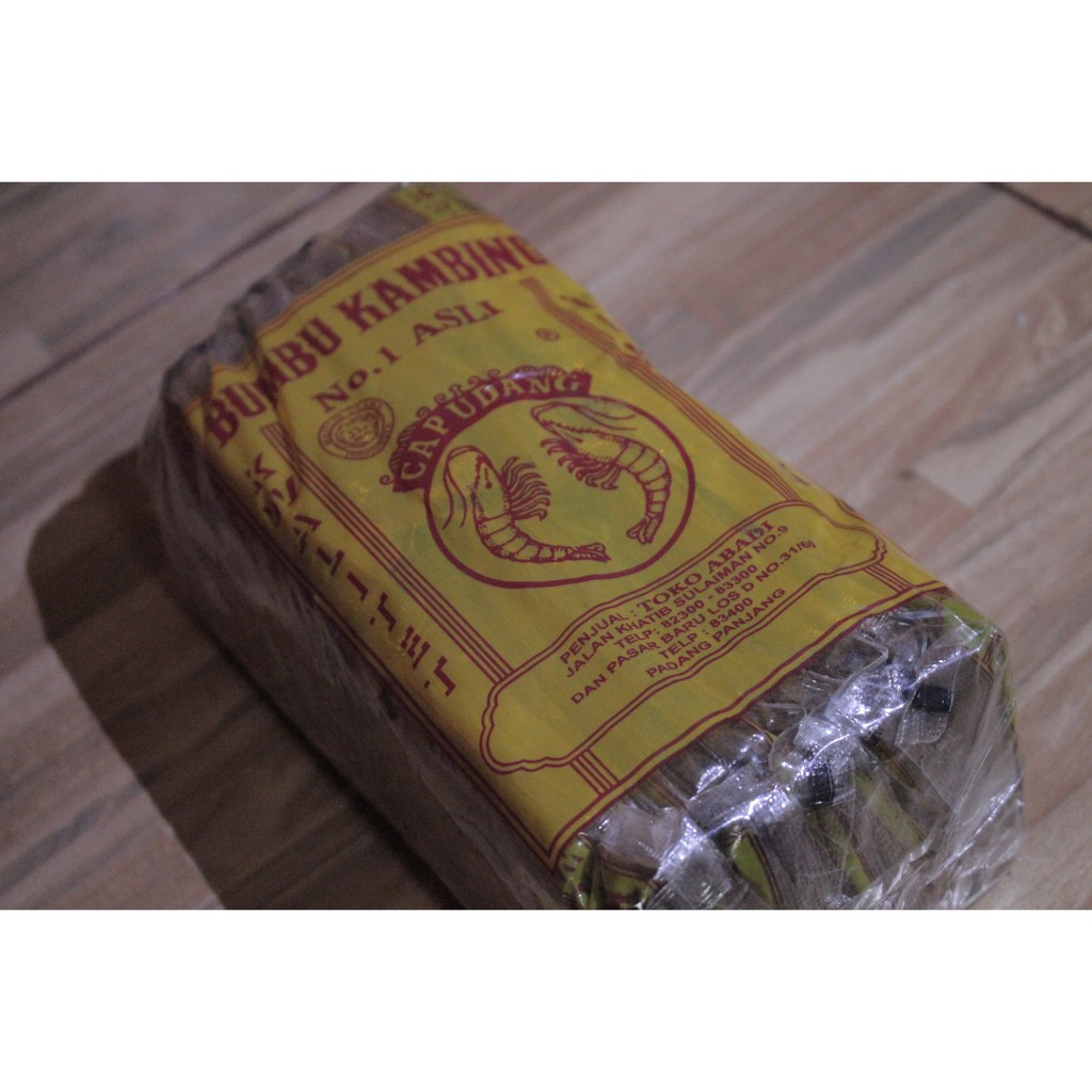 

Bumbu Kambing Cap Udang 50 Gram 1 Pack isi 20