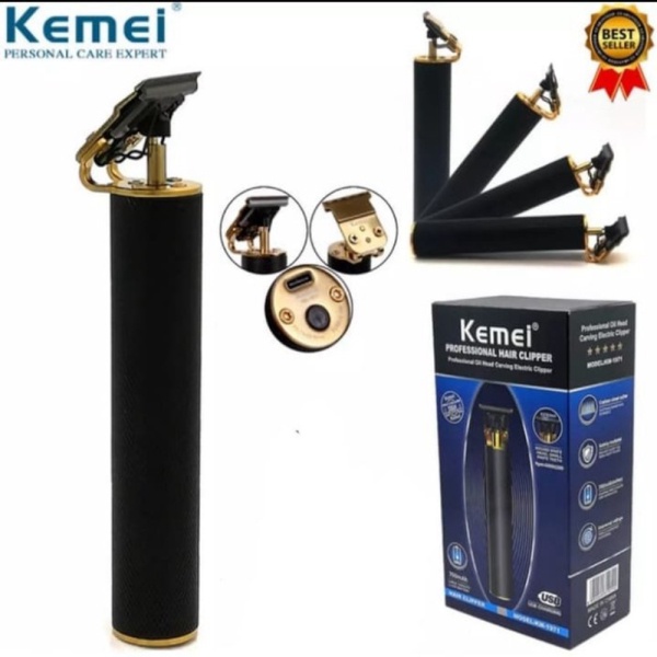 Jual kemei KM-1971 hair clipper pro cordless trimmer original Murah