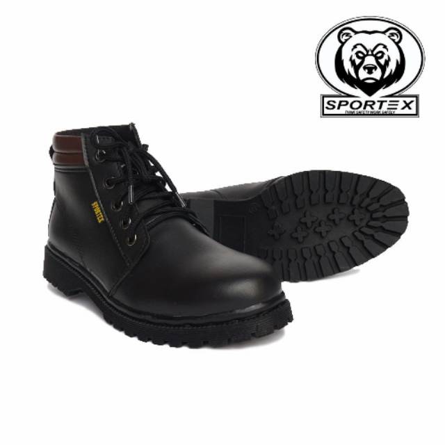 Sepatu boots pria Sportex gunung proyek ujungbesi safety touring