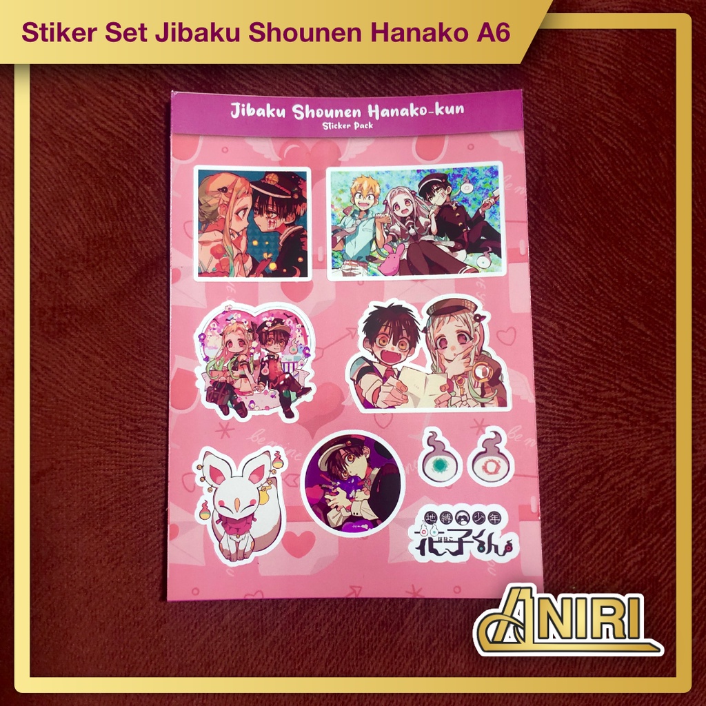 Stiker Set Toilet Hanako Kun A6