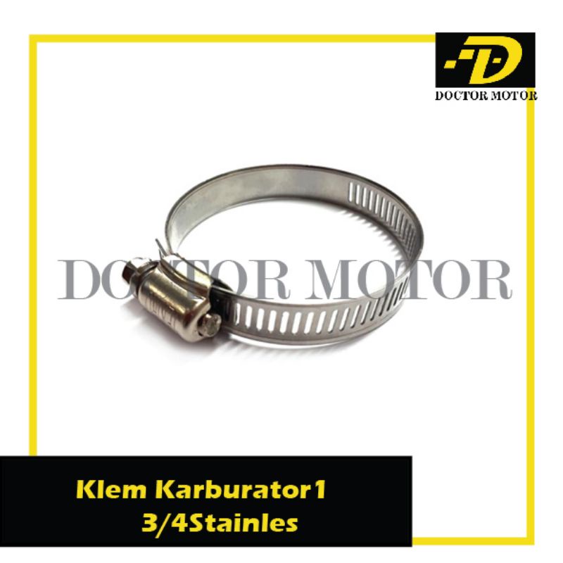 Klem Karburator Motor Bebek Grand Supra Jupiter Vega atau Klem 1 3/4" Stainless