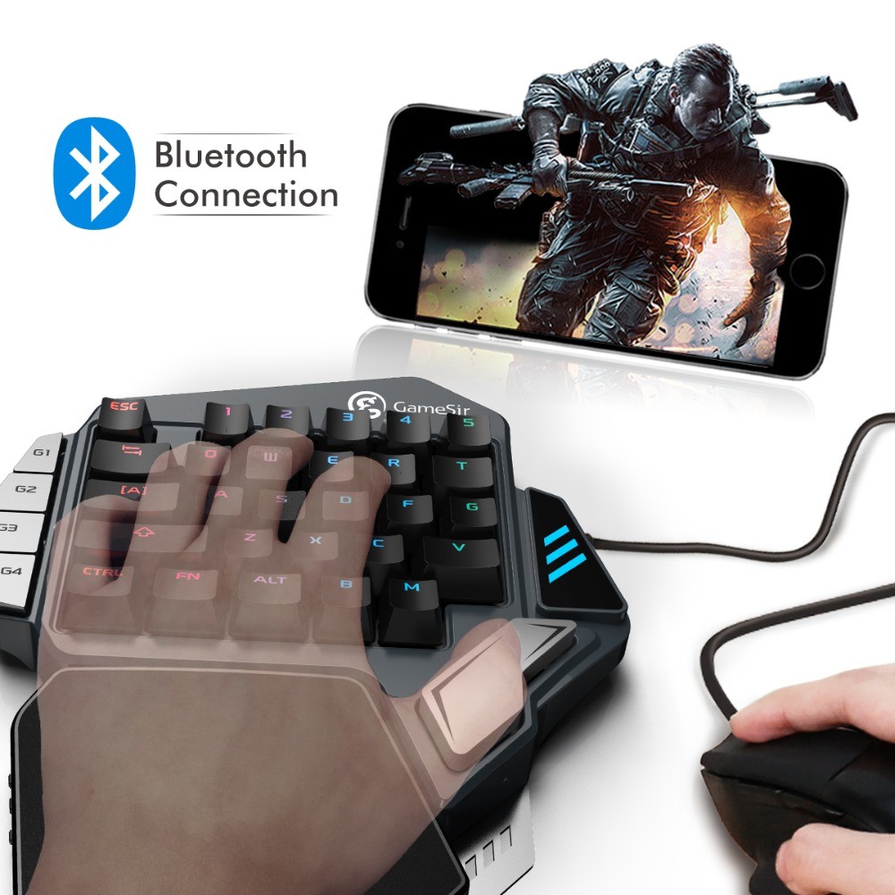 205 GAMESIR Z1 Kailh Gaming Keypad for Mobile PC One-handed RGB Blacklight