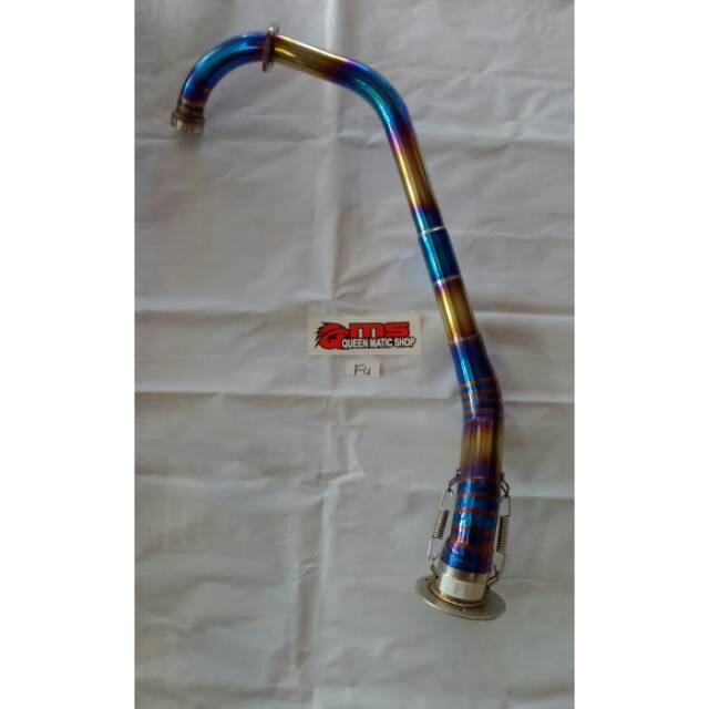 Leher knalpot tsugigi satria fu Rainbow