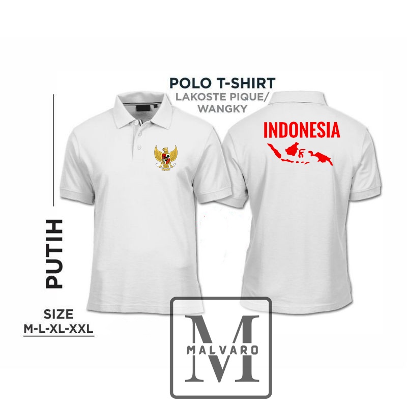 Kaos Polo Shirt HUT RI 77 2022 / Baju 17 Agustus 1945 2022 / Kaos 17 Agustusan-3