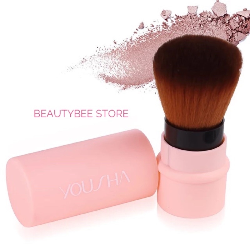 POWDER BRUSH / KABUKI BRUSH / BRUSH BEDAK LEMBUT YOUSHA YC021 (CASING BULAT)