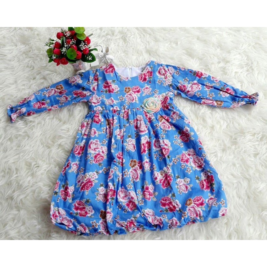 Gamis Anak Khaulah Bunga By Rifara HARGA PROMO