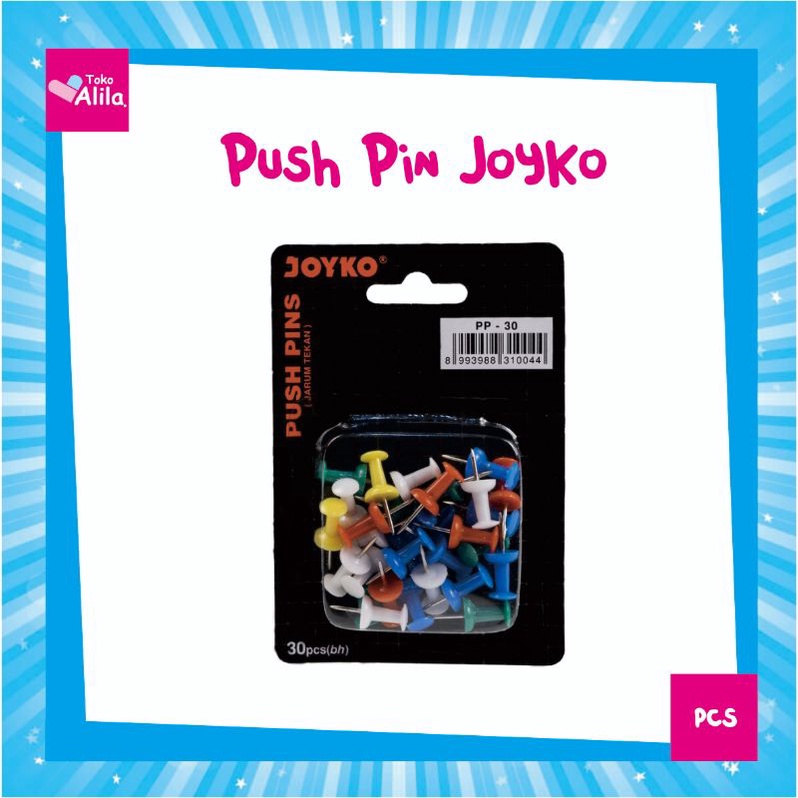 

Push Pin / Jarum Tekan / Paku Pin Joyko PP-30