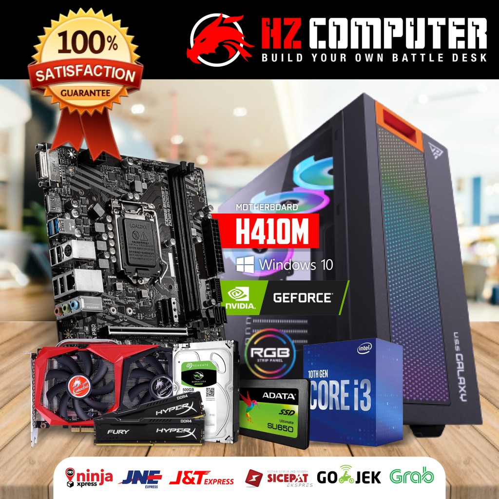[READY] PC Gaming - Intel Core i3 [GEN 10] - GTX 1650 4GB - RAM 8GB - Gratis Software & Game