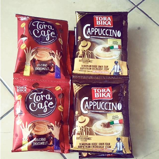 

Paket Hemat Torabika Capuccino (edisi PUBG) 1renceng (10pcs) + Torabika Tora cafe 1renceng