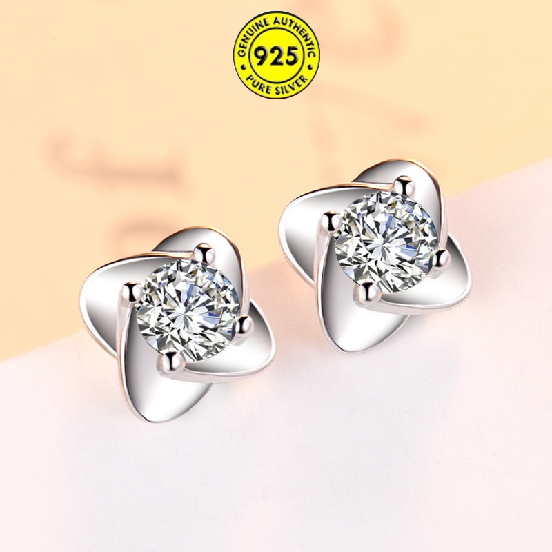 Anting Tusuk Sterling Silver 925 Gaya Korea Untuk Wanita