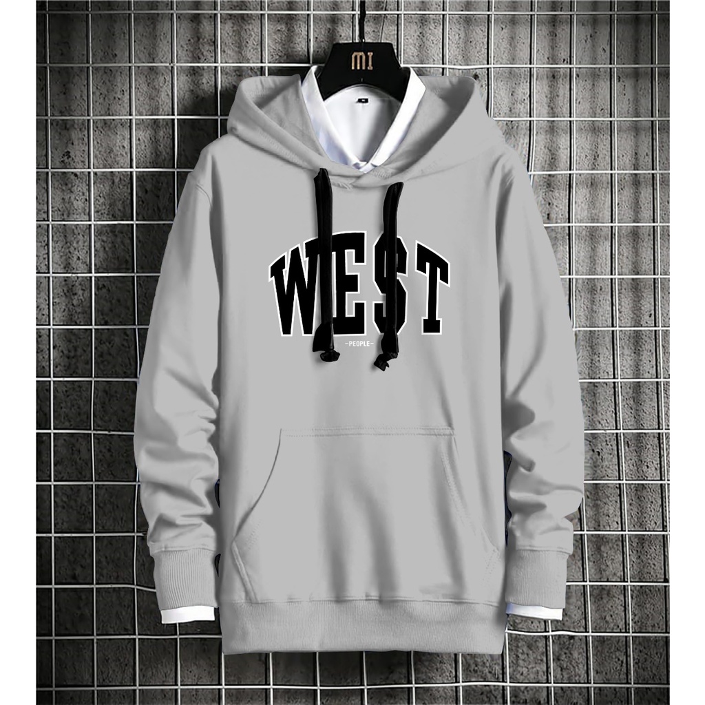 Hoodie Pria / Hodie Pria / Jaket Pria / Sweater Hoodie WEST Bahan Fleece UK L-XL