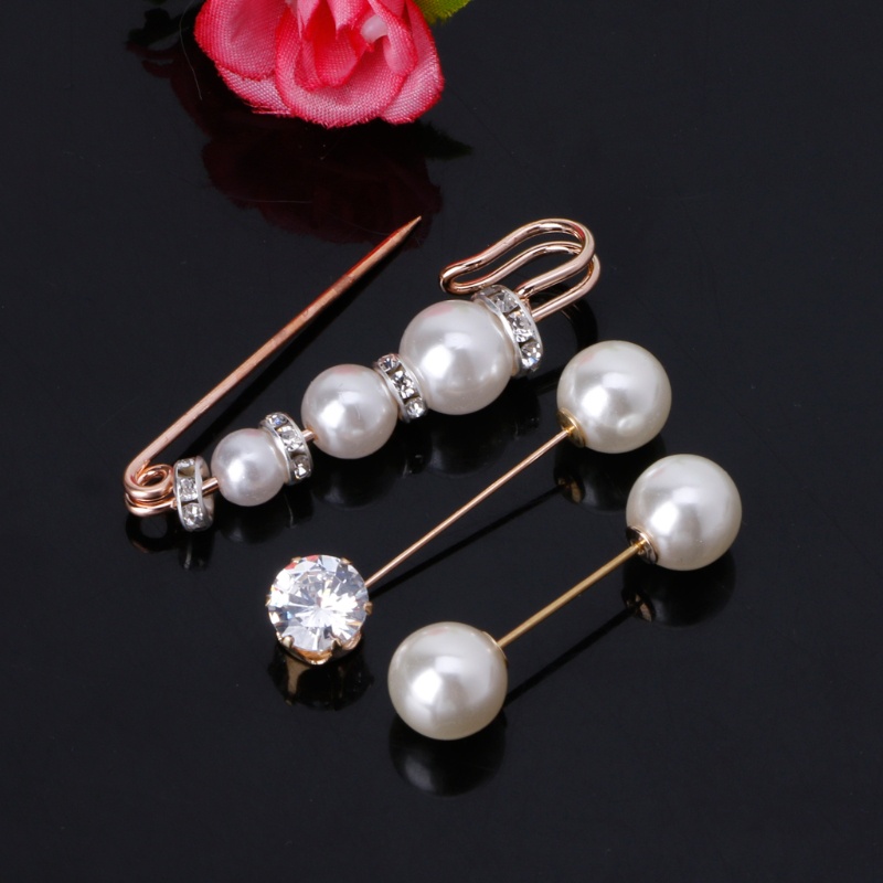 Zzz 3pcs/lot Pin Bros Pengaman Bahan Alloy Untuk Wanita Muslim Hijab Pin Gesper Perlengkapan