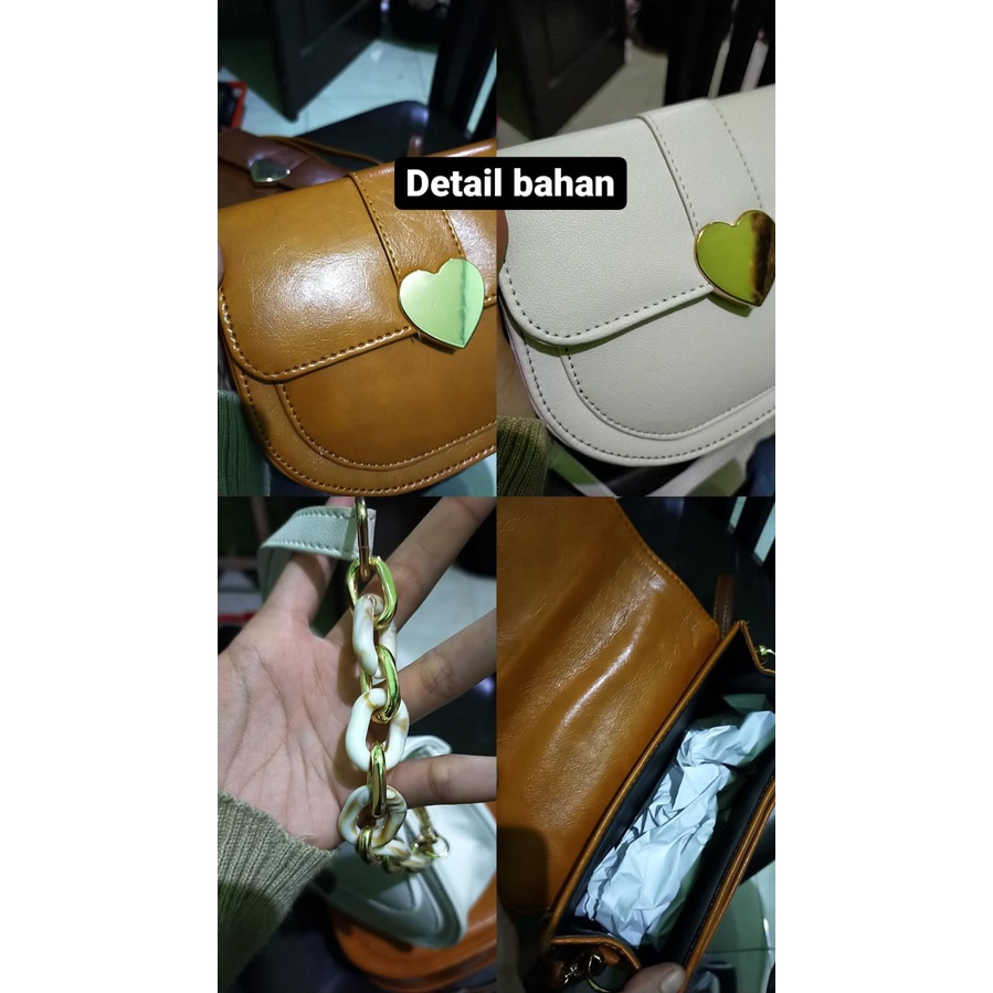 TSK - TAS SELEMPANG WANITA AURORA HANDBAG FASHION SLINGBAG RANTAI KONDANGAN MURAH