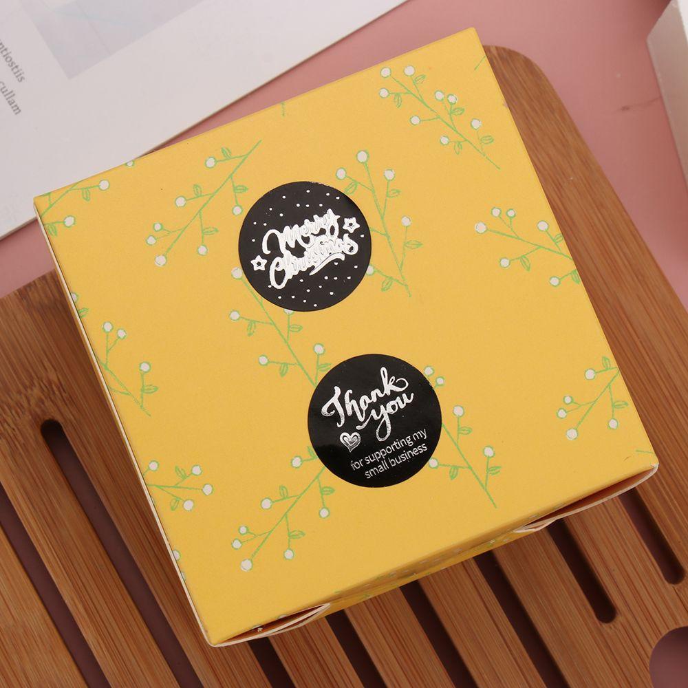 Solighter 500pcs/roll Stiker Natal Hadiah Dekorasi Kemasan Amplop Baking Sign Seal Sticker