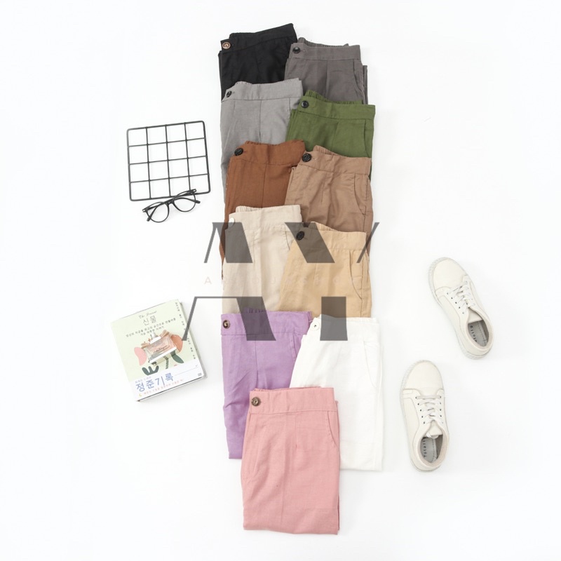 CELANA KULOT LINEN WANITA | CELANA KULOT LINEN PREMIUM | CELANA KULOT WANITA JUMBO | CELANA KULOT PO