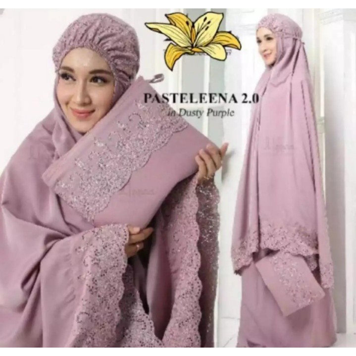 MUKENA JUMBO FREE TAS SYAFINA KHADIJAH SUPER CANTIK MUKENA PASTELEENA JUMBO