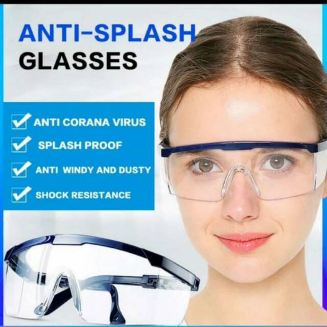KACAMATA PELINDUNG APD / KACAMATA ANTI DEBU / ANTI CORONA / KACAMATA MEDIS