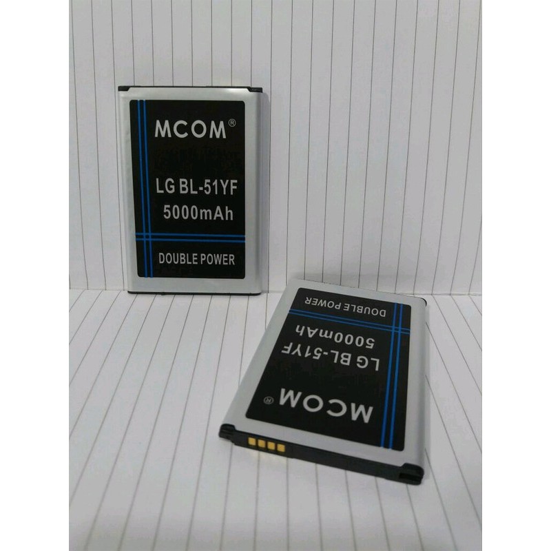 Battery Batre Baterai Double Power Mcom LG BL51YF BL-51YF G4 stylus