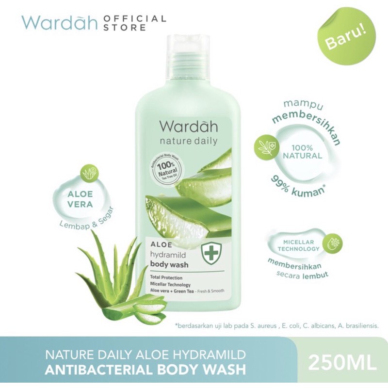 WARDAH NATURE DAILY ALOE HYDRAMILD BODY WASH FRESH &amp; SMOOTH